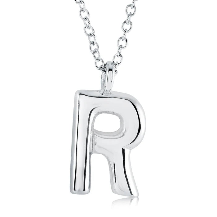 BUBBLE INITIAL NECKLACE