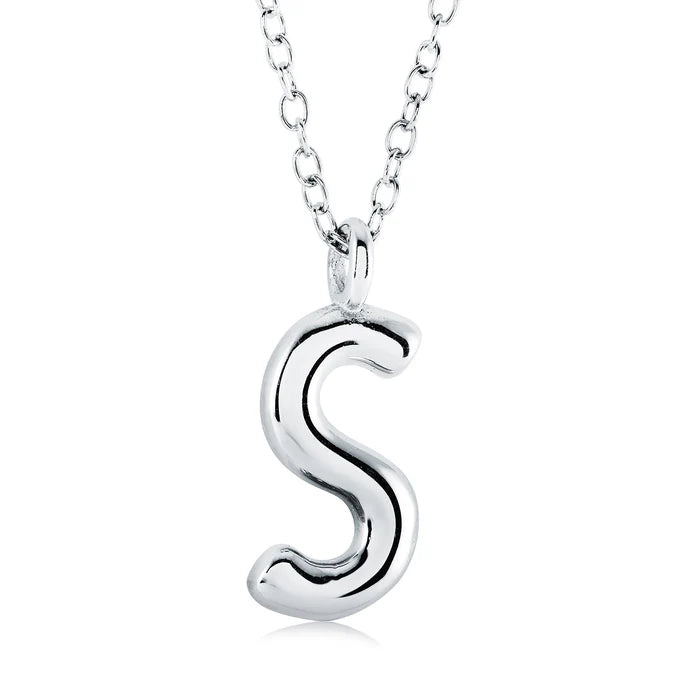 BUBBLE INITIAL NECKLACE