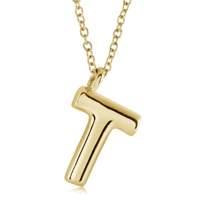 BUBBLE INITIAL NECKLACE