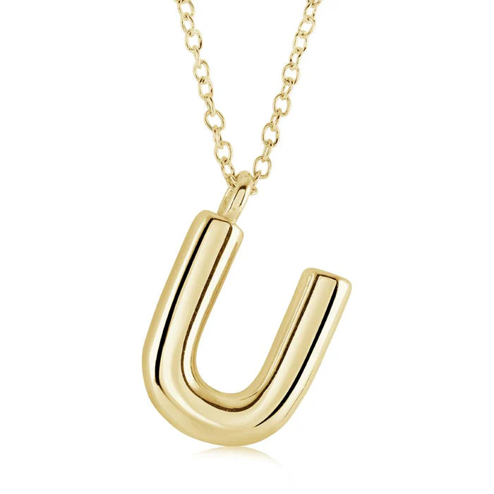 BUBBLE INITIAL NECKLACE