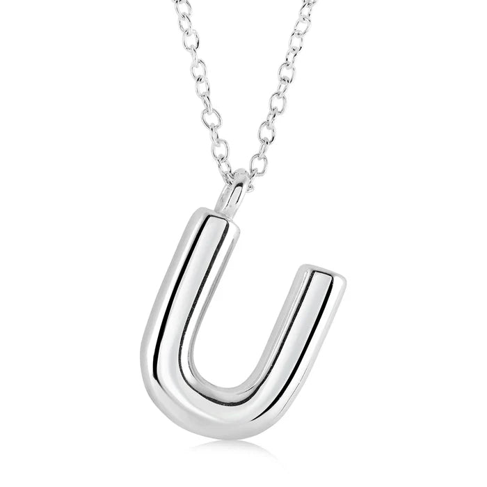 BUBBLE INITIAL NECKLACE