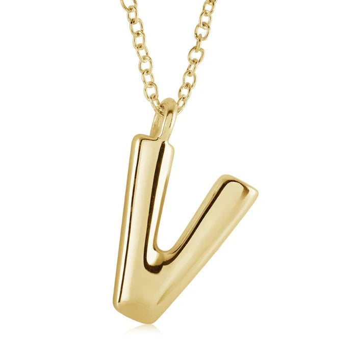 BUBBLE INITIAL NECKLACE