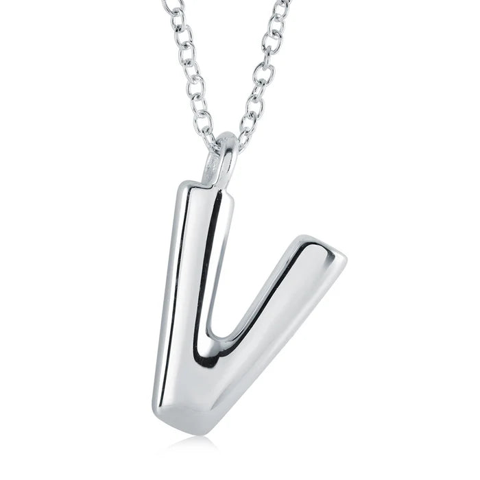 BUBBLE INITIAL NECKLACE
