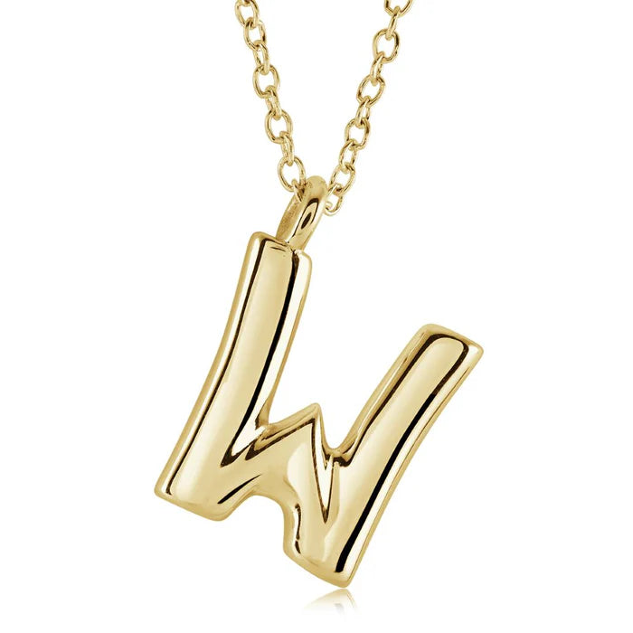 BUBBLE INITIAL NECKLACE