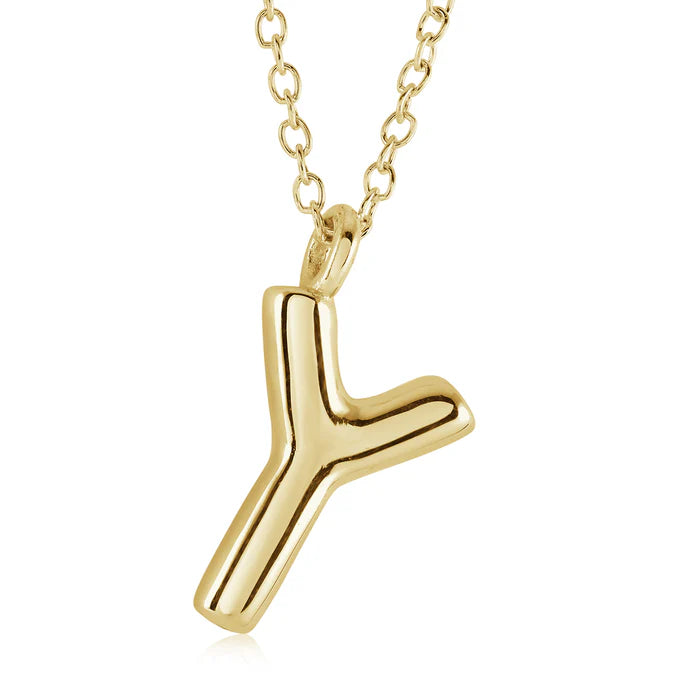 BUBBLE INITIAL NECKLACE
