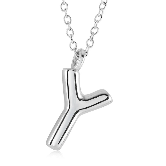 BUBBLE INITIAL NECKLACE