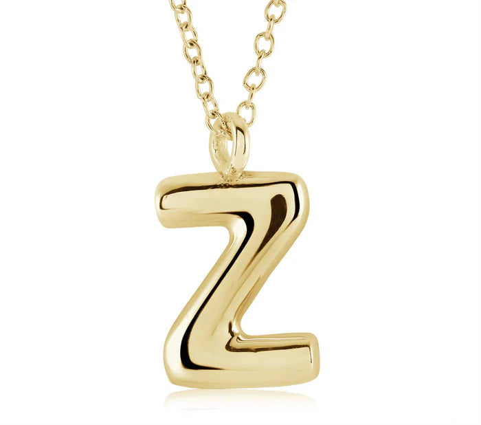 BUBBLE INITIAL NECKLACE