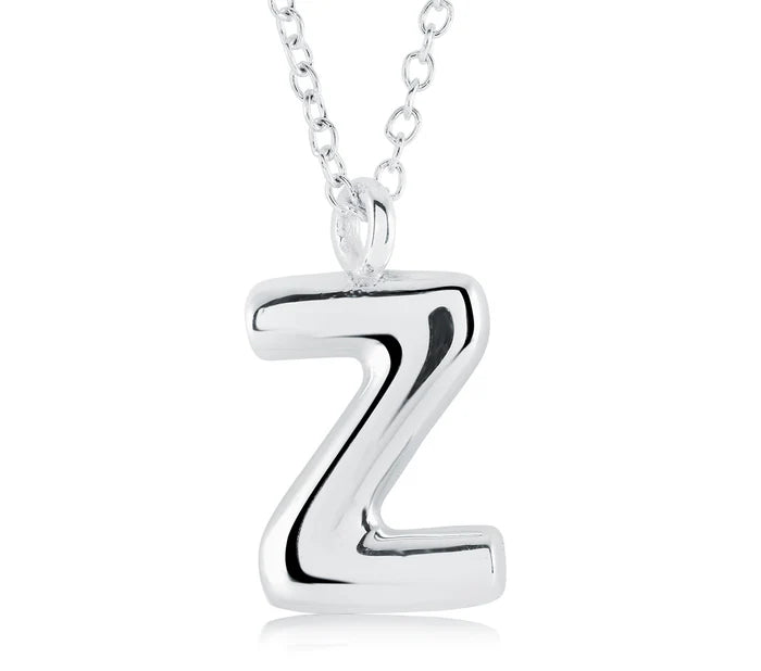 BUBBLE INITIAL NECKLACE