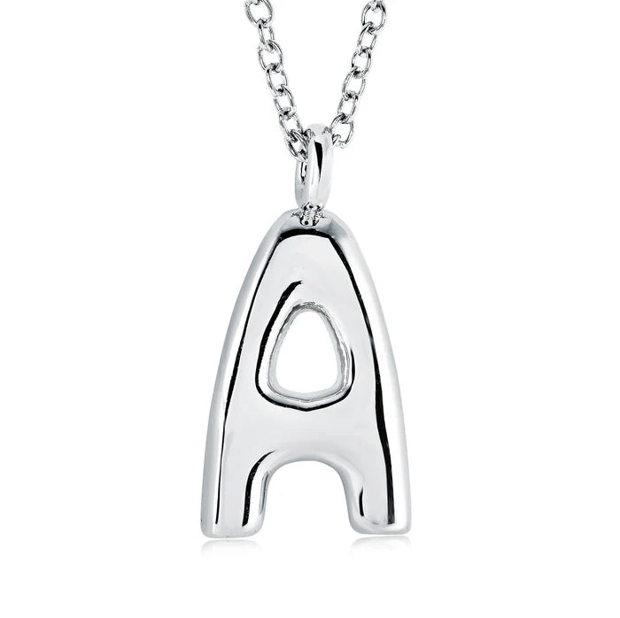 BUBBLE INITIAL NECKLACE