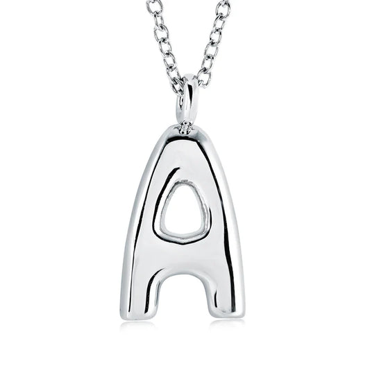BUBBLE INITIAL NECKLACE
