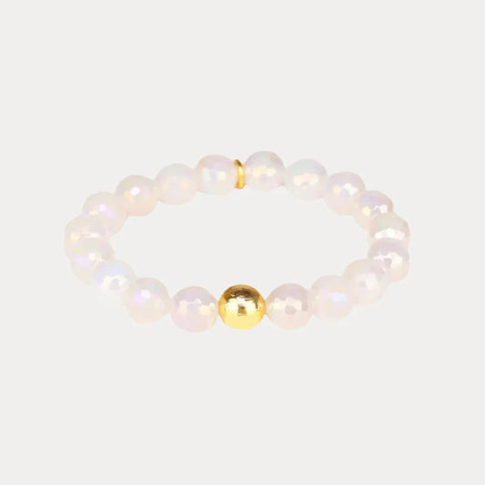 Mélange Beaded Bracelet - Snow