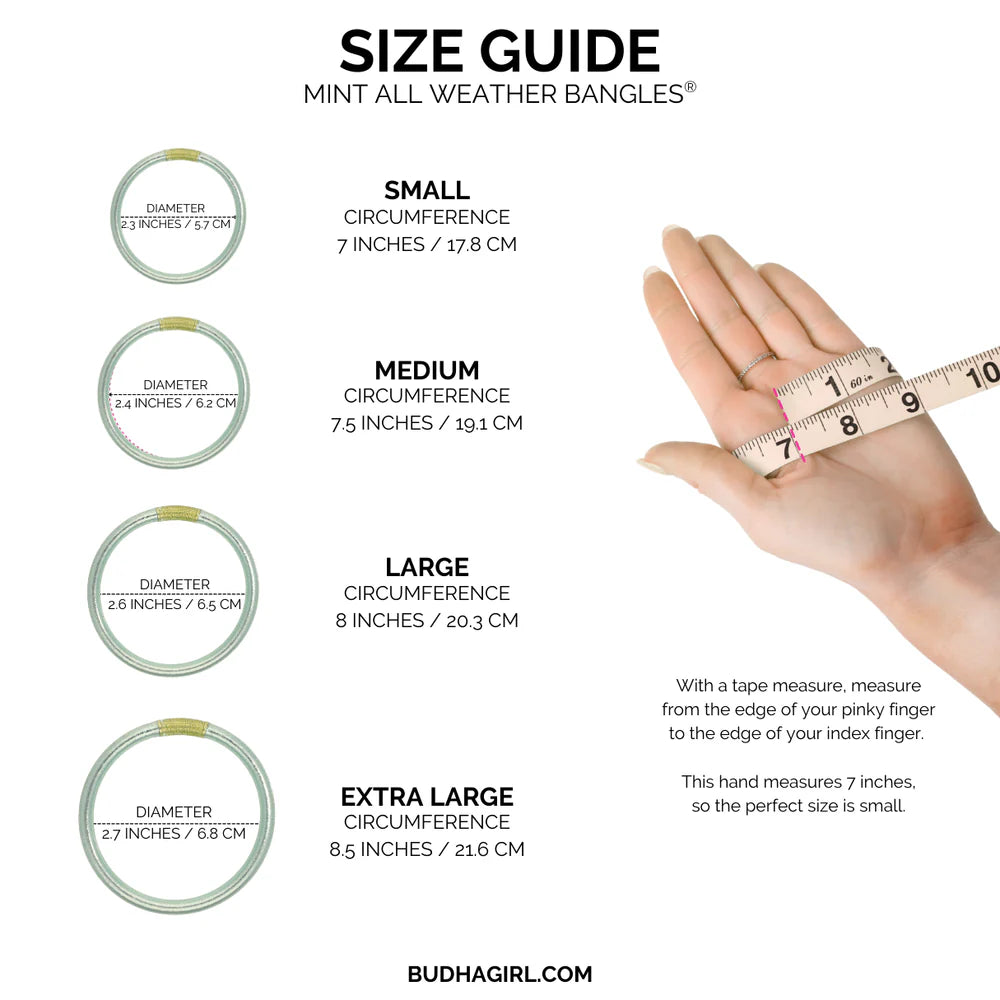 Mint All Weather Bangles® (AWB®) - Set of 6