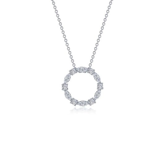 1.45 CTW Open Circle Necklace