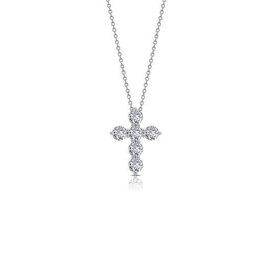 1.02 CTW Cross Pendant Necklace