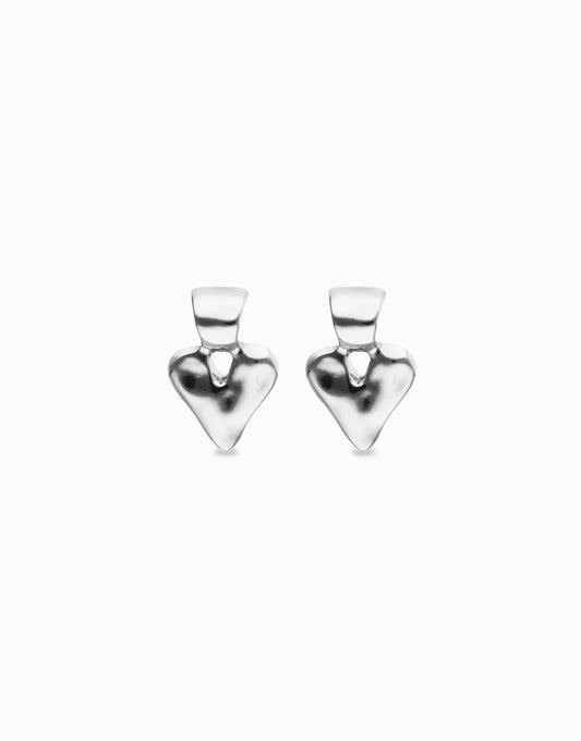 Small heart stud earrings