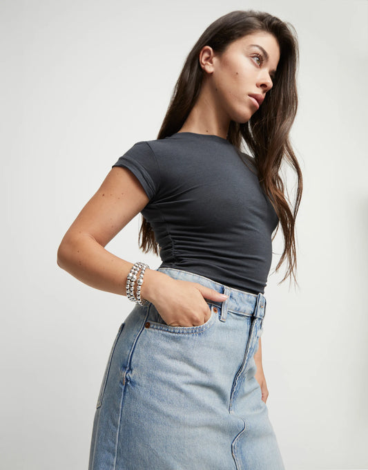 Three strand beaded leather bracelet