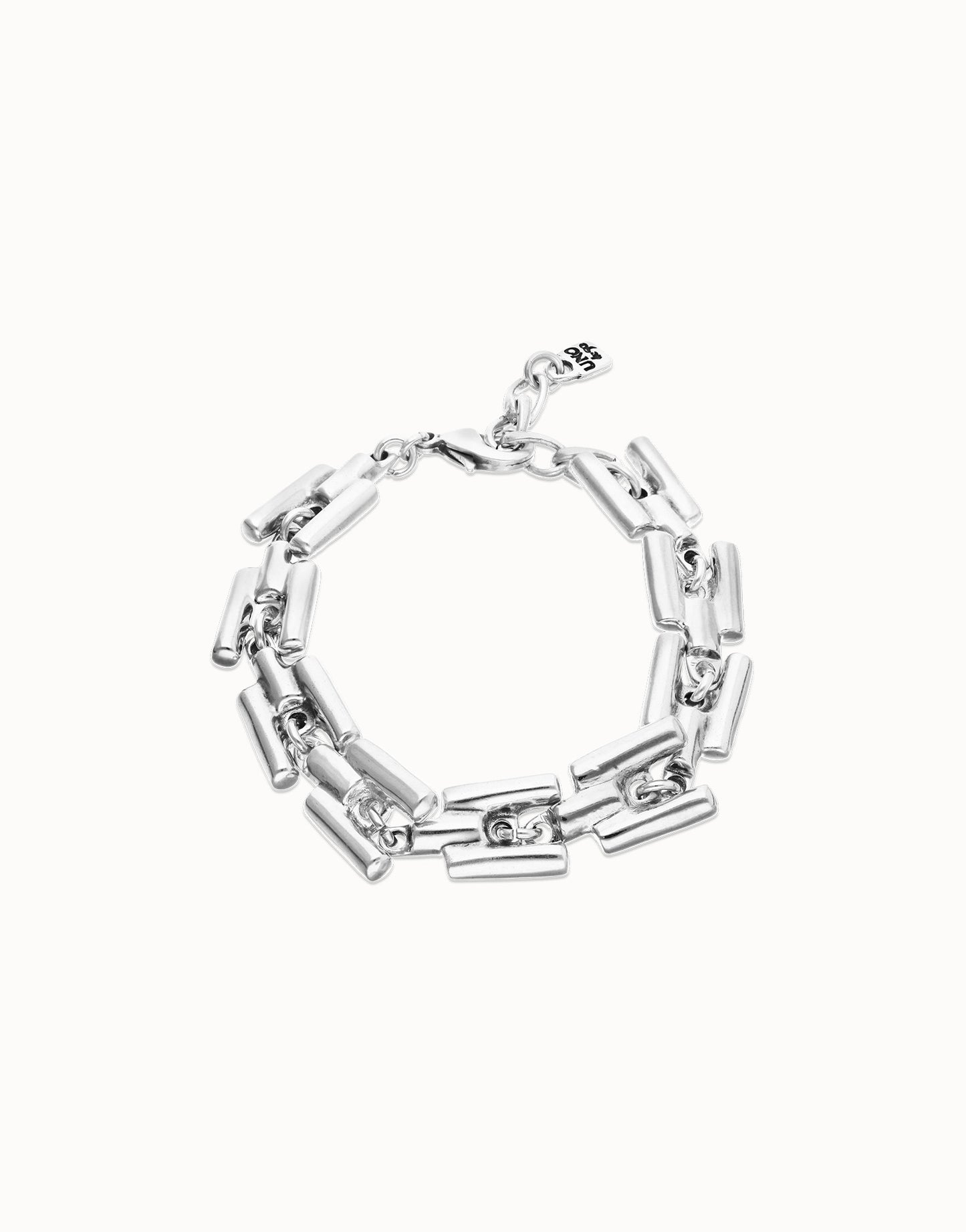 Square links chain bracelet
