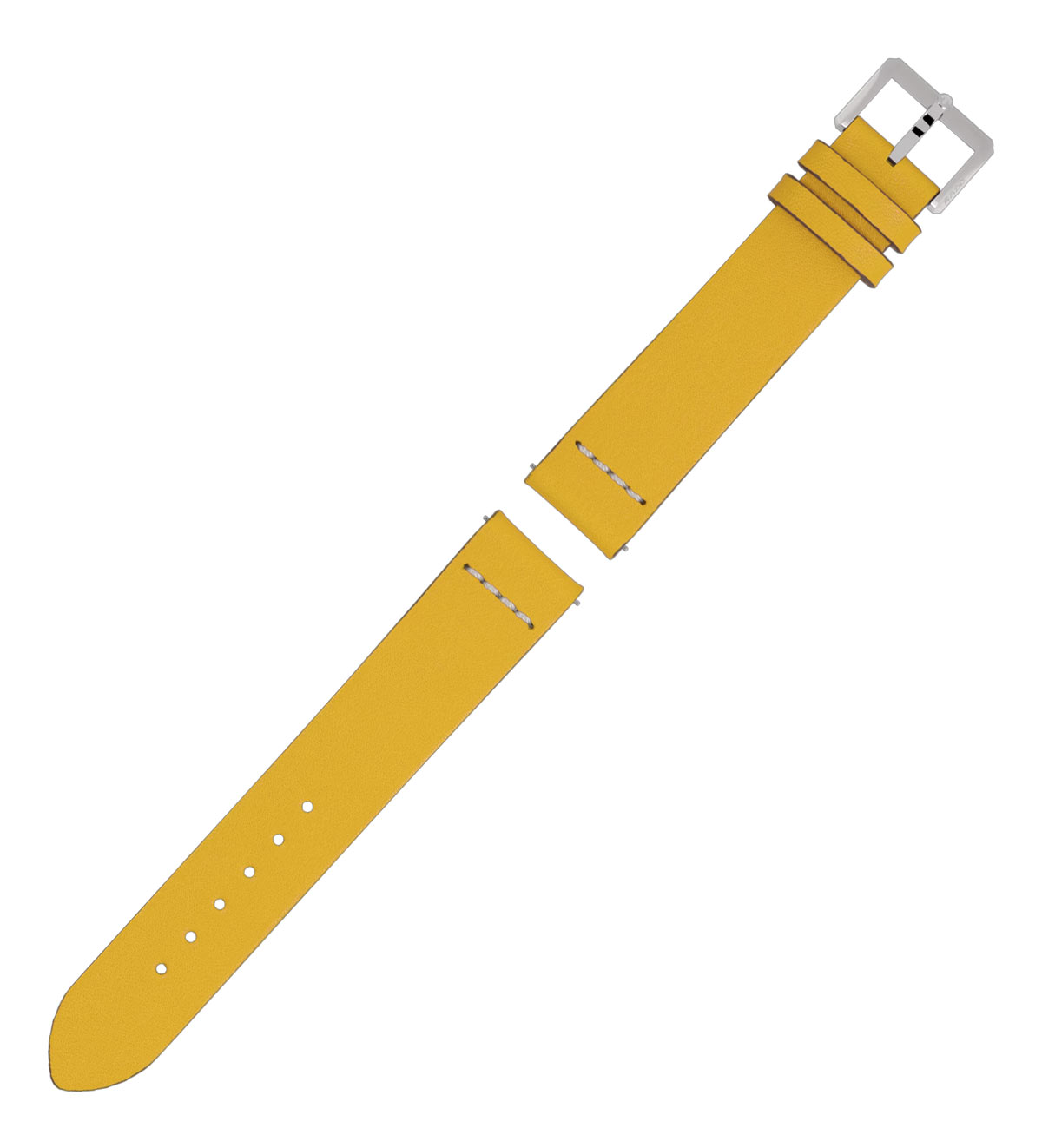 Yellow leather strap