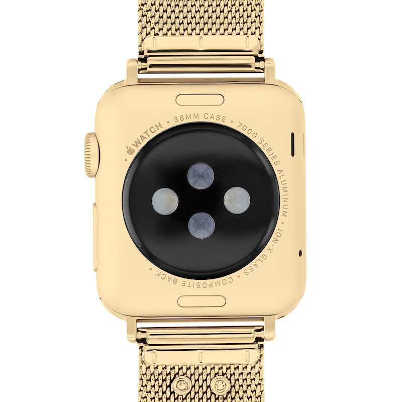 COACH APPLE STRAPS GOLD-TONE MESH INTERCHANGEABLE REPLACEMENT BAND SMART WATCH ATTACHMENT