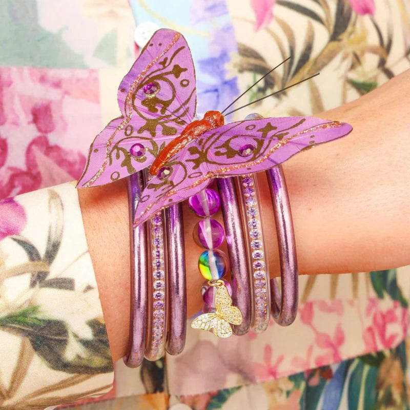 Lila Mariposa Charm Bracelet