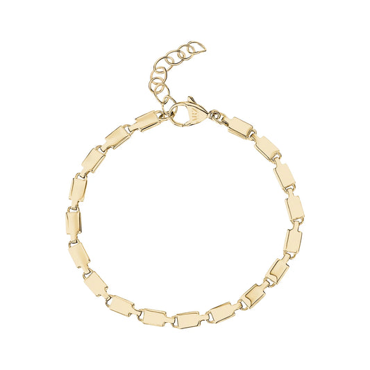 SHINY RECTANGLE LINK BRACELET