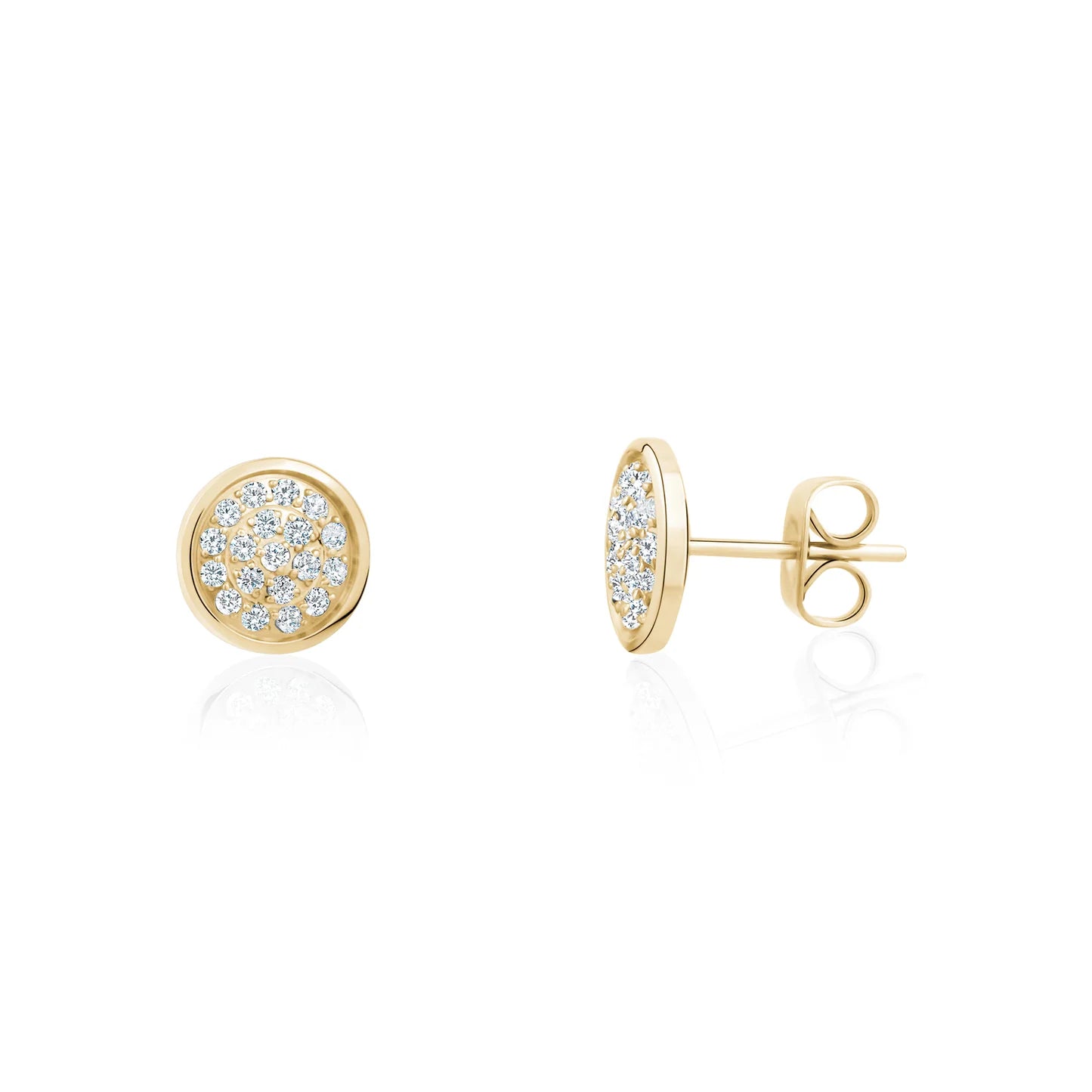 9MM ROUND C.Z. SET EARRING