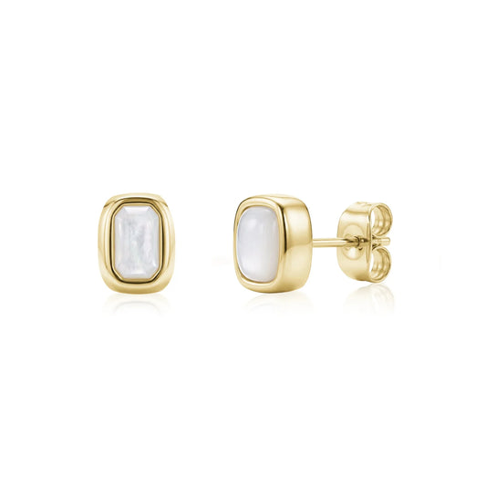 MOTHER OF PEARL CUSHION STUDS