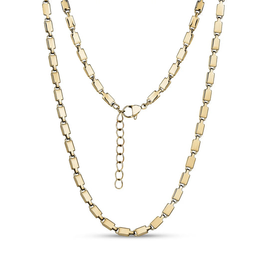 SHINY RECTANGLE LINK NECKLACE