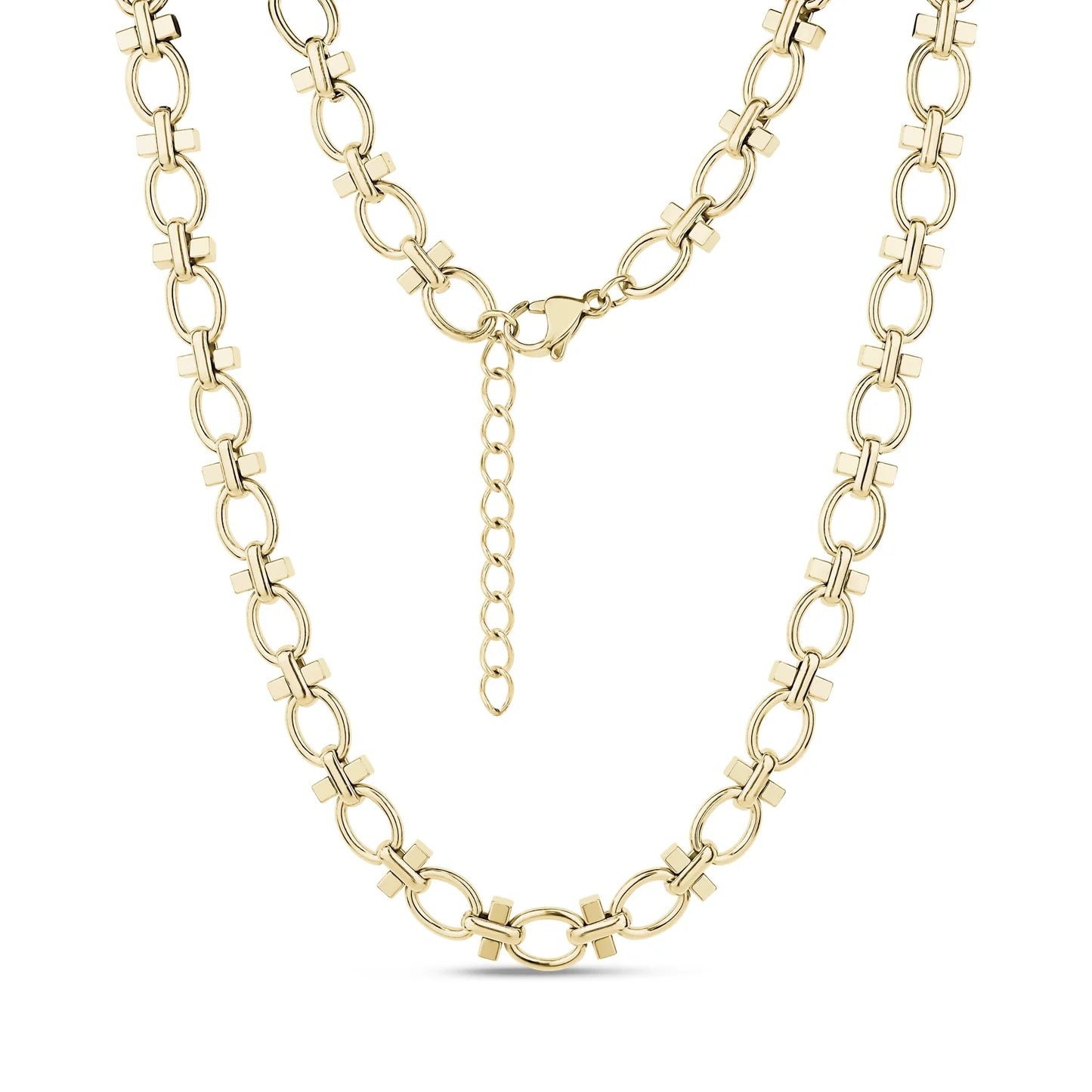 STRUCTURED LINK NECKLACE