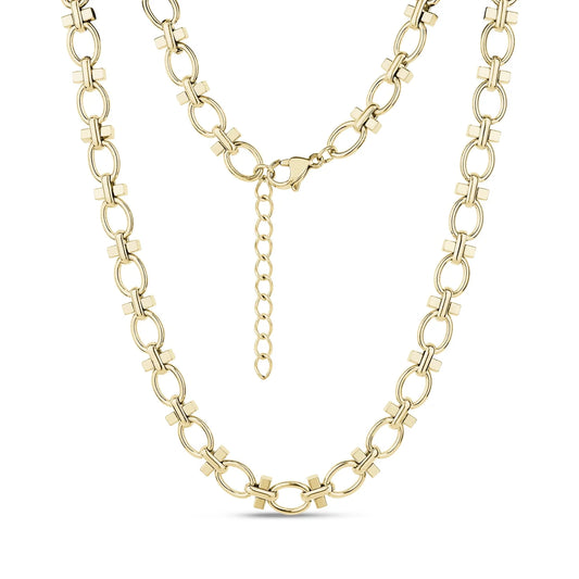STRUCTURED LINK NECKLACE