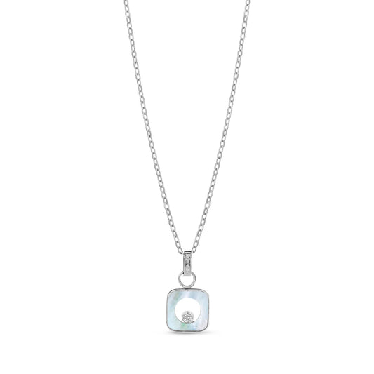 SQUARE MOTHER OF PEARL PENDANT