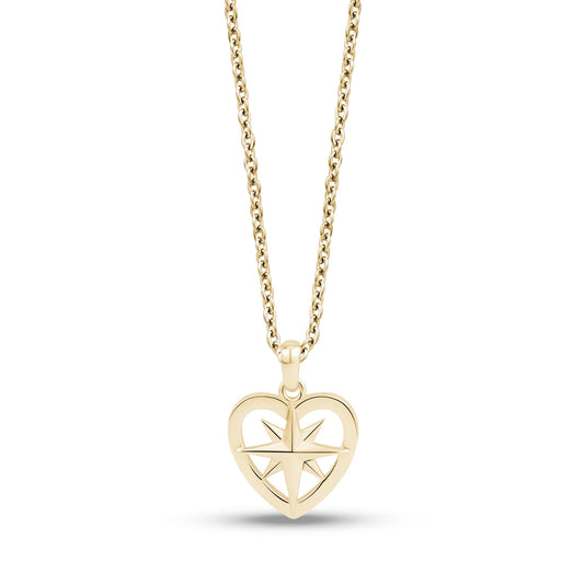 North Star Heart Pendant
