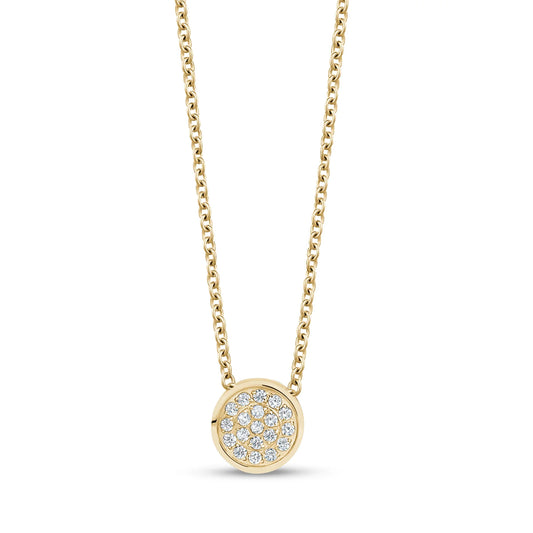 Paved Round C.Z. Stud Pendant