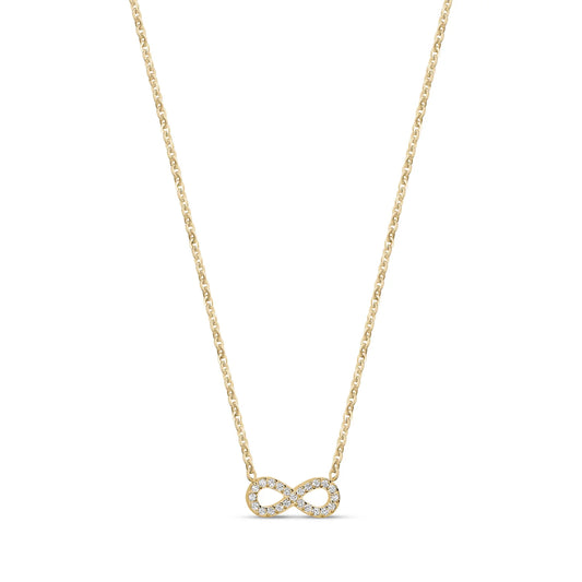 C.Z. INFINITY PENDANT NECKLACE