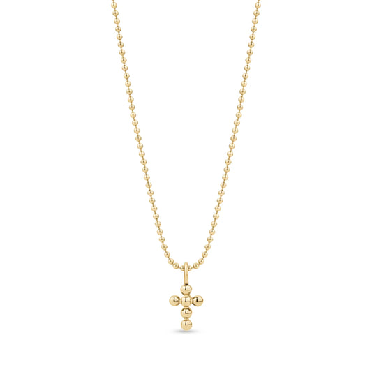 MINI BEAD CROSS NECKLACE